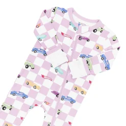 Hot Kyte Baby Zippered Romper in Sparkles and Speed