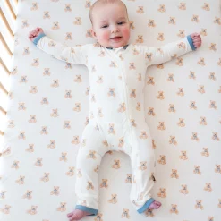 New Kyte Baby Zippered Romper in Teddy Bear