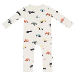Sale Kyte Baby Zippered Romper in Vintage Truck