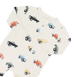 Sale Kyte Baby Zippered Romper in Vintage Truck