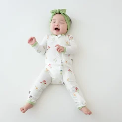 Best Kyte Baby Zippered Romper in Wildflower