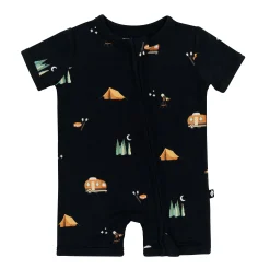 Sale Kyte Baby Zippered Shortall Romper in Under the Stars