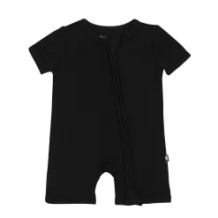 Hot Kyte Baby Zippered Shortall Romper in Midnight