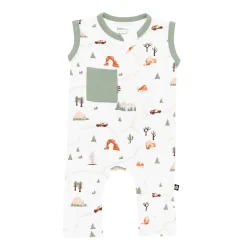 Clearance Kyte Baby Zippered Sleeveless Romper in Road Trip