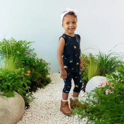 Kyte Baby Zippered Sleeveless Romper in Under the Stars