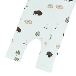 Hot Kyte Baby Zippered Sleeveless Romper in Yellowstone