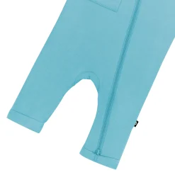 Discount Kyte Baby Zippered Sleeveless Romper in Makai
